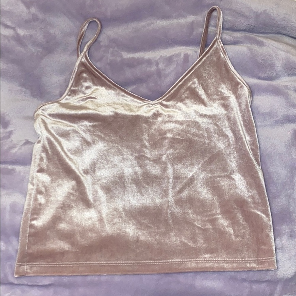 Forever 21 pink velvet tank top!!